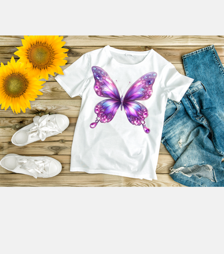 Butterfly Dreams Softstyle T-Shirt - Vibrant Graphic Tee, Nature Lover Gift - Picture 5 of 10