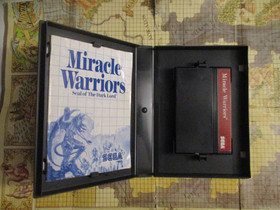 Sega Master System MIRACLE WARRIORS w/Cartridge, Instructions, Box, MAP (CIBM)