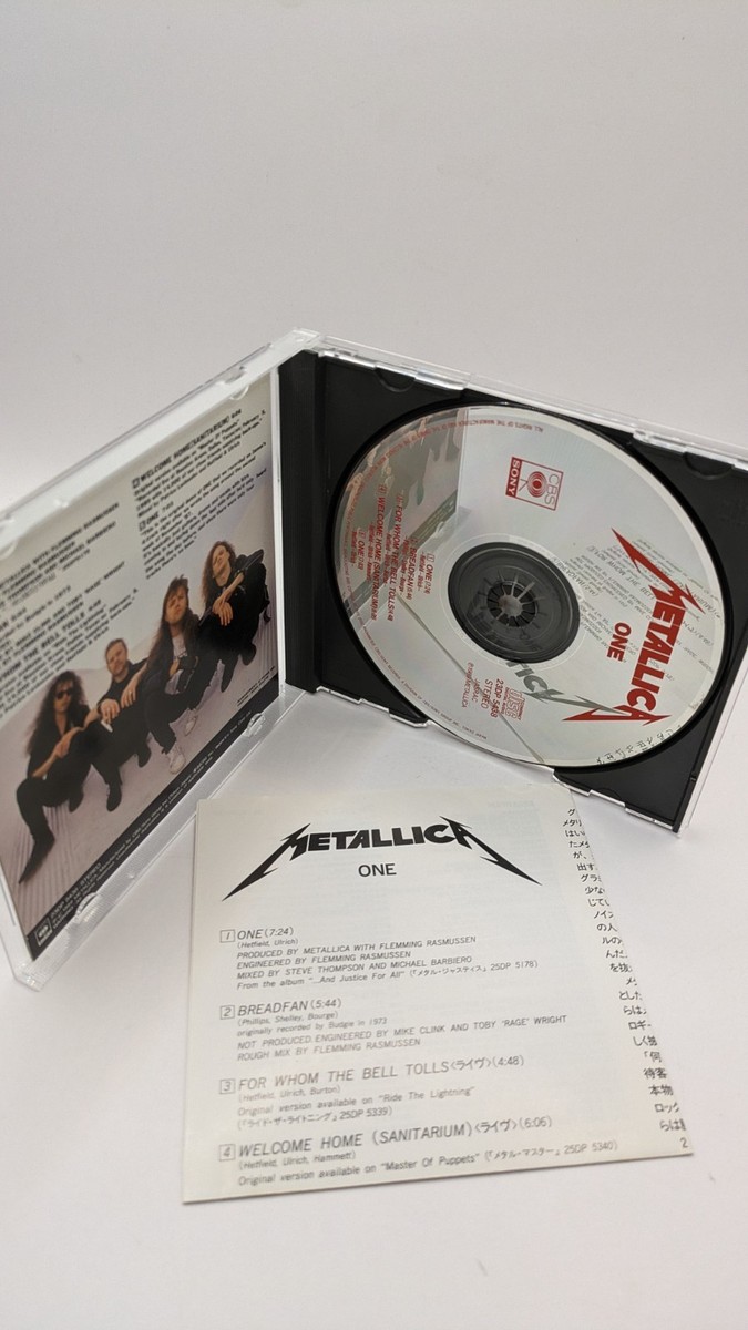 One [UK CD Single] [Single] by Metallica (CD, Dec-1991, Sony
