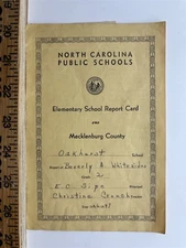 1947 Oakhurst School Charlotte NC Public Schools Vintage Mecklenburg County 