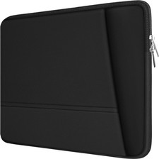 17.3-Inch Laptop Sleeve, Waterproof Carrying Case with Pockets, Black, Sturdy De
