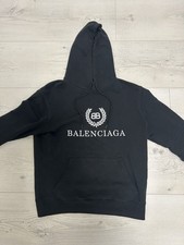 ✔️ Originaler Balenciaga Hoodie Schwarz Oversize Logo BB – Made in Portugal ✔️
