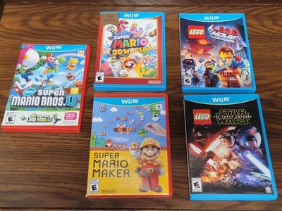 Nintendo Wii U Super Mario 3D World Maker Bros Lego Movie Star Wars - Plz Read