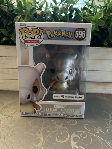 Funko Pop! Games Pokemon Cubone Pearlescent #596 Exclusive Vinyl Figure IN HAND