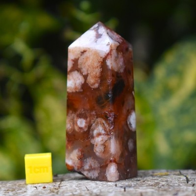 Carnelian Flower Agate Crystal Tower | Growth   Transformation   Confidence