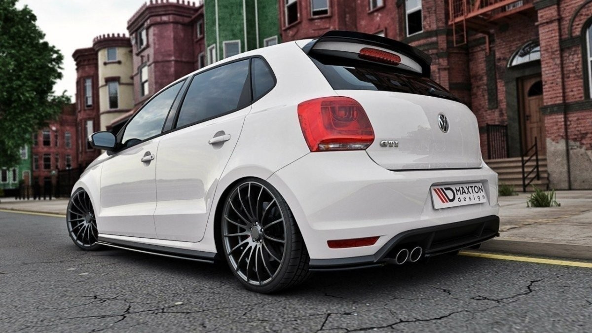 Splitter arrière Maxton Polo GTI Mk5 Facelift avec barre verticale kit carrosserie ABS