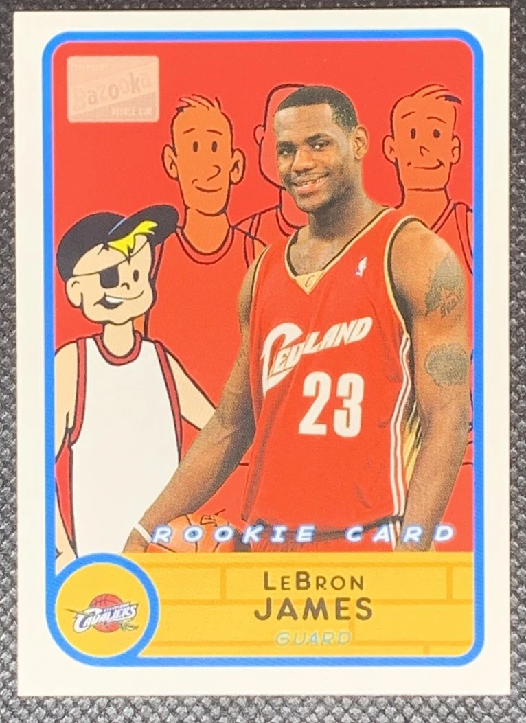 Bazooka LeBron James Basketball Sports Trading Card Singles for