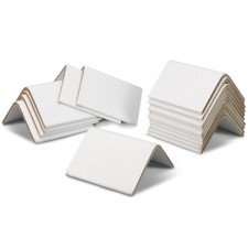 100 Pack 2 x 2 x 3 White Cardboard Edge Protectors, 0.120 Thick, V-Board