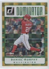 2017 Panini Donruss Dominators Gold 40/99 Daniel Murphy #D-6 1g3