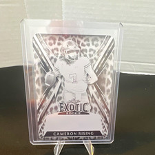 Leaf 2022 Exotic Cameron Rising Utah Utes Rookie Football Card #BA-CR1. rookie card picture
