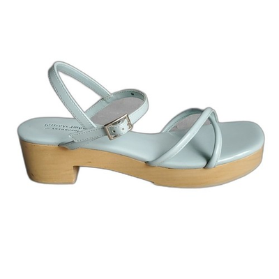 #ad JEFFREY CAMPBELL for ANTHROPOLOGIE Lorelai Wooden Block Heel Sandals SIZE: 6M $54.99