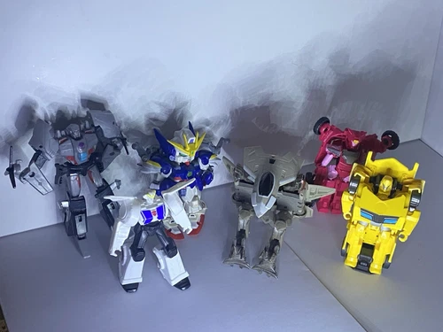 Vintage Transformers Plastic Action Mixed Figures 7 Lot