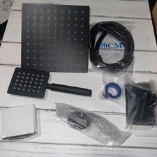 Wall Mounted Rainfall Shower Head Set Handheld Shower Head with bracket Combo