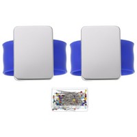 "2 StüCk Magnetische Nadelkissen-ArmbäNder FüR NäHen, 1,5\\\" Nadeln, Blau"
