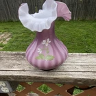 Fenton purple glass vase