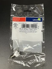 Leviton Snap-In Nickel Plated F-Type connector, Gray - 41084-FGF