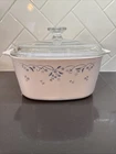 Vintage Corning Ware Provincial Blue A-3-B 3 Liter Casserole Dish with Pyrex Lid