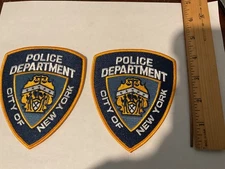 New York City Police 2 Patches and Full Size with tracking ,Insured,New