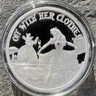 Spicy Silver’s Sexy Girl Alice in Wonderland Parody 1 Oz .999 Silver Round W COA