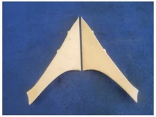 2012 Fisker Karma Sedan Hybrid Rear Pair C Pillar Cover Trim Panel 1959