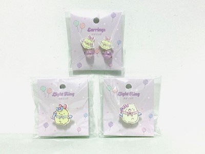 Sumikko Gurashi x 3COINS Suriko Glowing Ring/Earrings, Set of 3 #501446