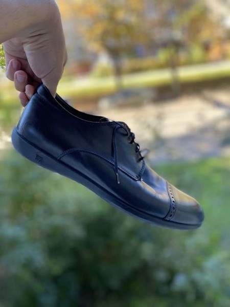 Men Zegna Heels Black Leather 44