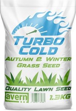 Avern Turbo Cold Grass Seed 1.3KG for Autumn & Winter Lawns, Dog Resistant, UK C 14.16 per kilo