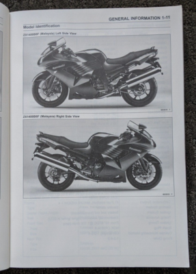 2006 KAWASAKI NINJA ZX-14 / ZZR 1400 ABS MOTORCYCLE SERVICE MANUAL