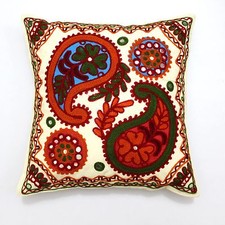 Suzani Hand made Home Decor Gypsy Ethnic Pillow Shams Couch Cushion Cover Case