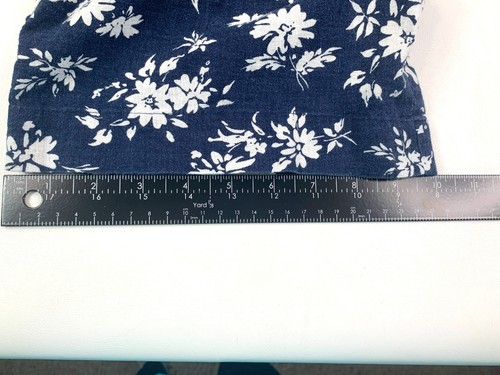 Ralph Lauren Linen Blend Blue White Floral Cropped Pants Drawstring Size S Beach - Picture 6 of 9