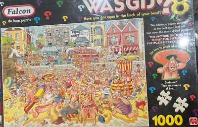 Wasgij No 8 High Tide 1000 Piece Jigsaw Puzzle Original New Vintage Falcon