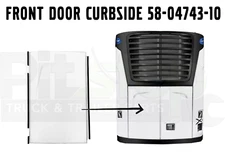 Front Door Curbside Carrier Vector Reefer X2 X3 58-04743-10 with hardware