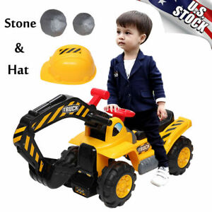 Kids Riding Toys Ride-On Scooter Car Toy Excavator Digger Play Trucks Toddler