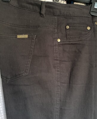 Designer Black Jeans By IMAN Size XS