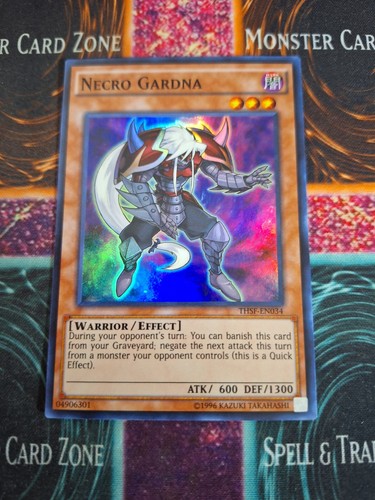 Yu-Gi-Oh! Necro Gardna THSF-EN034 Super Rare 1st Edition Near Mint - Picture 1 of 4