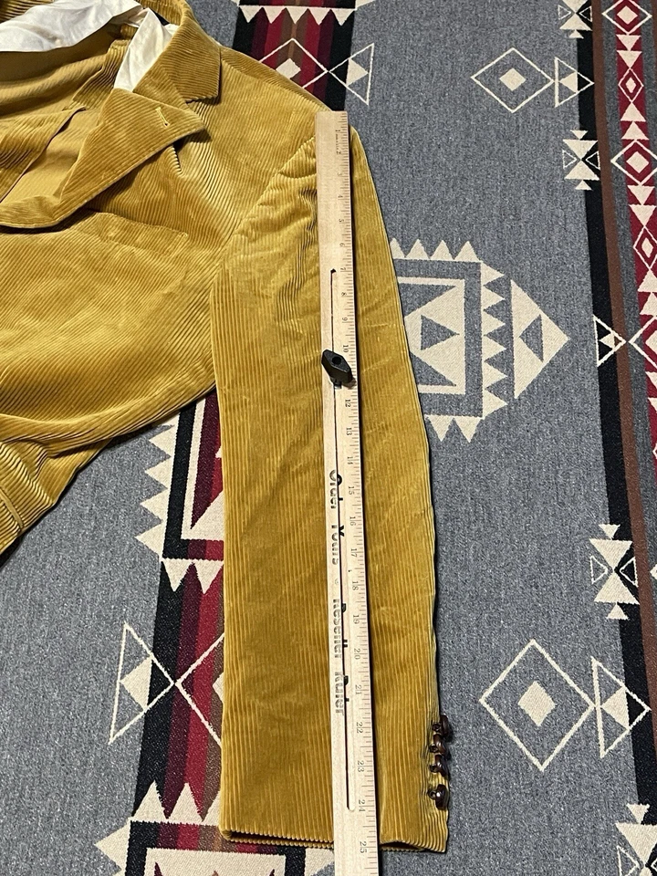 Chaqueta de pana Brooks Brothers 46R dorada Norfolk Regent BR Foto 4 de 4