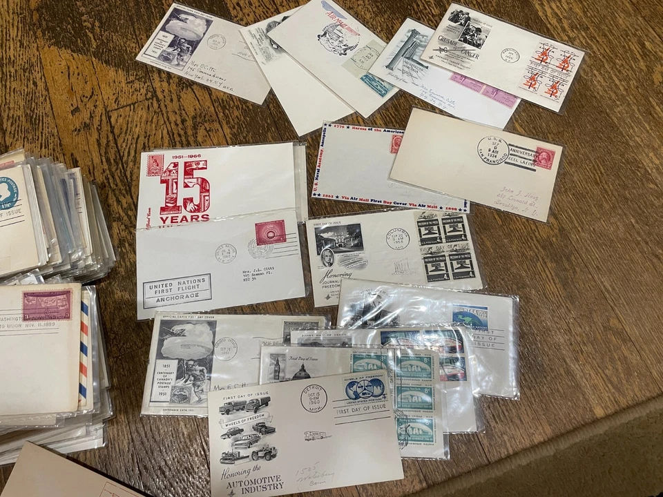 Lot of 275 First Day Issue Stamp Covers FDC 1940's 1950's 1960's 1970's - Image 4 of 4