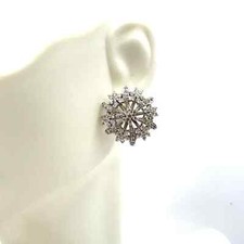 Sterling Silver Snowflake Earring Studs