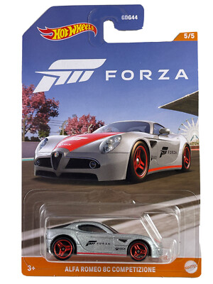 Hot Wheels 2023 HW Forza 5/5 Silver Alfa Romeo 8C Competizione
