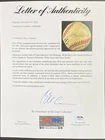 Signed 500 HR Ball  Willie Mays, Ted Williams, Banks & Baseball- JSA Certificate