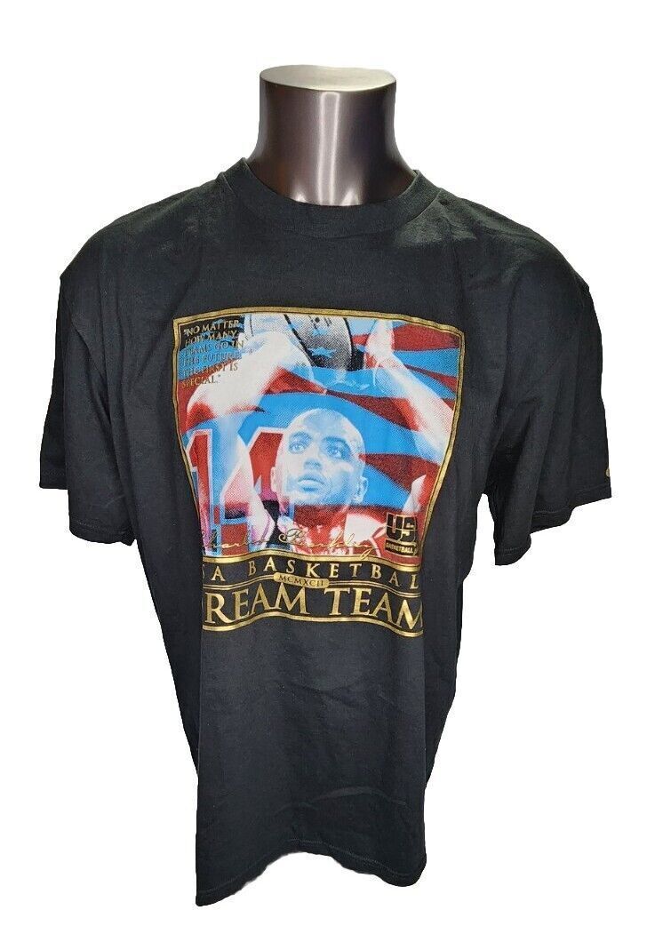 Vintage Nike T Shirt SZ L Dream Team Charles Barkley 1992 USA Olympics 2006