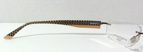 MARCHON Airlock Brille mit Sehstärke AL800/68 019 braun kariert Gestell 54-18 mm - Bild 4 von 5