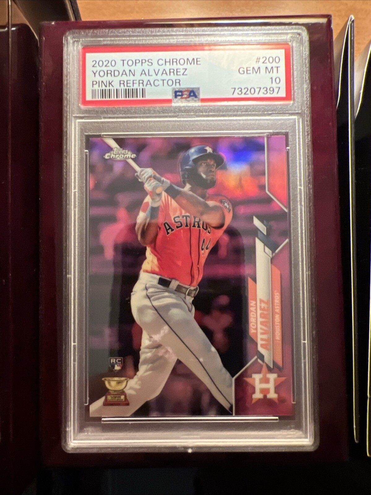 2020 Topps Chrome Yordan Alvarez Pink Refractor #200 Rookie RC PSA 10 GEM MINT