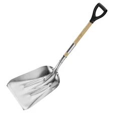 Heavy Duty Aluminum Shovel with D-Handle 20" Blade Folding Metal Snow Shovel 