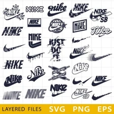 NIKE LOGO SWOOSH BUNDLE SVG, DESIGNS BUNDLE, CUT FILES, SVG for Cricut