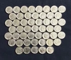 1947-1964 mixed dates ROOSEVELT 90% SILVER DIME $5 ROLL 50 dimes uncirculated