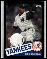 2020 Topps Luis Severino 1985 Baseball 35th Anniversary Relics Black #/199