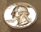 1951 Proof Quarter 90% SILVER  Blazing Mirrored Surfaces #130 ~ 6