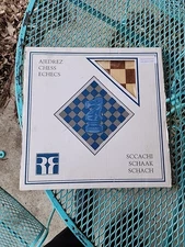 New AJEDREZ CHESS ECHECS Chess Checkers Board Spain SCCACHI SCHAAK SCHACH 17.5”