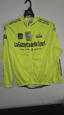 Giro Italia La Gazzetta Dello Sport Long Sleeve Jersey Bike Cycling Size Xl Men